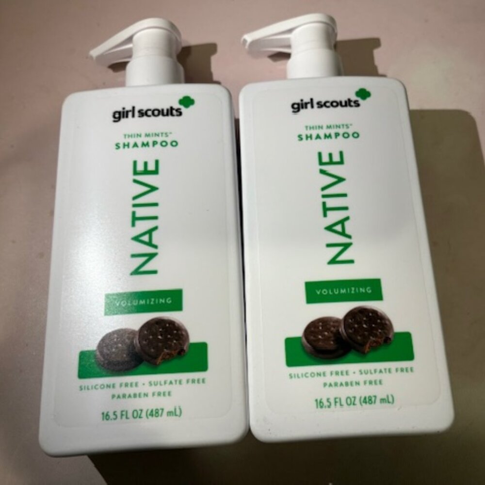 NEW- 2 Native Girl Scouts Thin Mints Shampoo